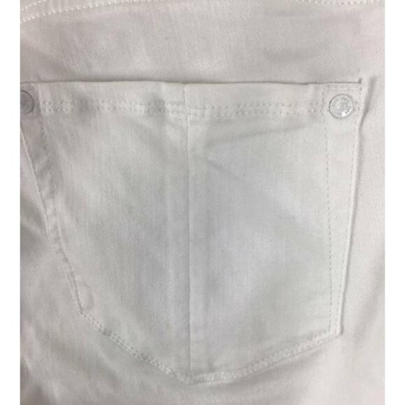 J JILL Denim Jean 16 White Kick Flare High Rise - Picture 6 of 12